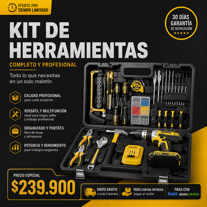 KIT DE HERRAMIENTAS PROFESIONAL