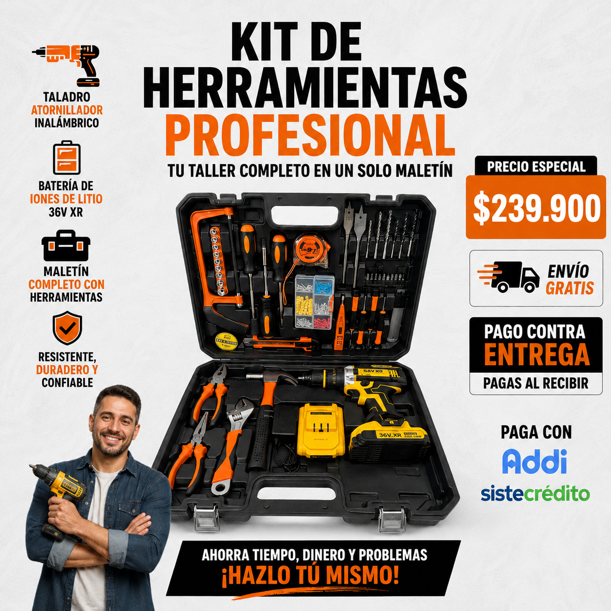 KIT DE HERRAMIENTAS PROFESIONAL